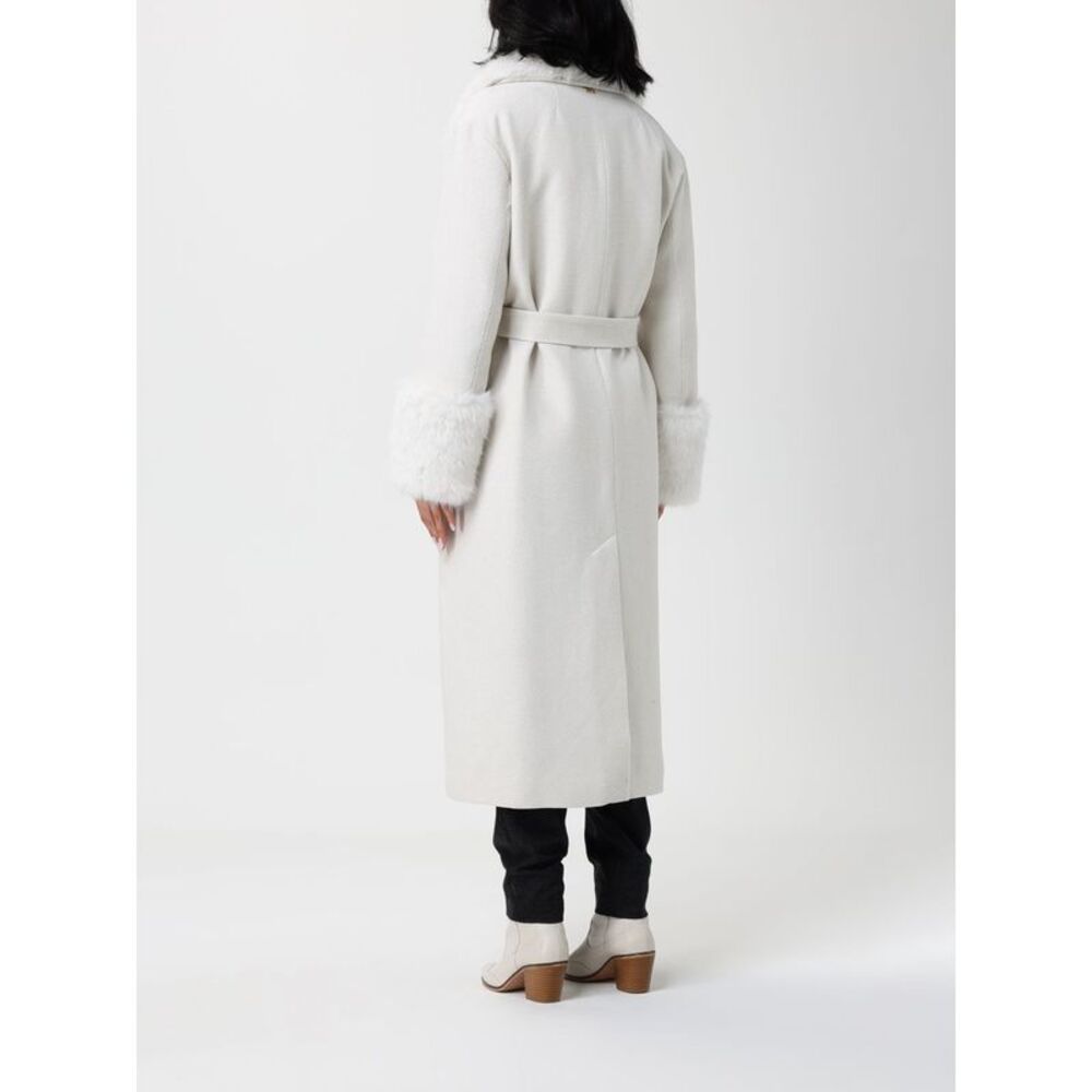 Twinset Coat Woman Pearl - Picture 2 of 4